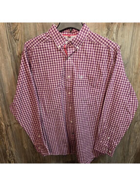 Ariat Pro Series L/S Button Shirt American Size Lrg Vented western wear rodeo